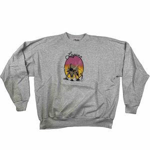 Vintage Laguna Elementary School Womens Size XXL Sweater Longhorns Gray Sunset